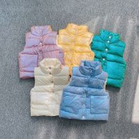 （Good baby store） Girls Boys Baby  39;s Kids Down Vest Waistcoat 2021 Hot Warm Plus Thicken Winter Autumn Outdoor Jacket Cardigan Children  39;s Clothes