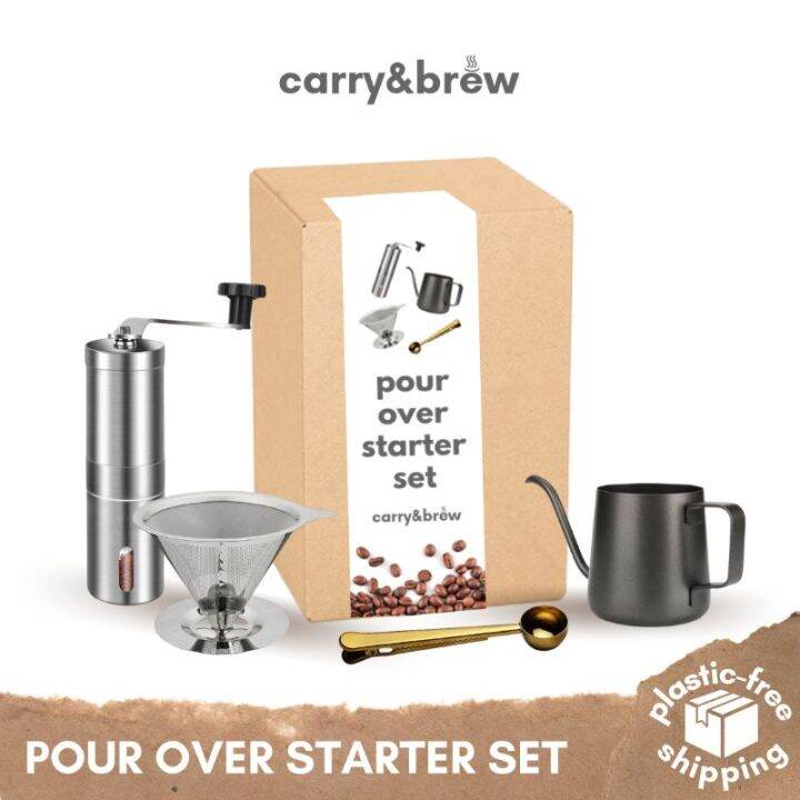 );Pour Over Coffee Brewing Starter Set Lazada PH
