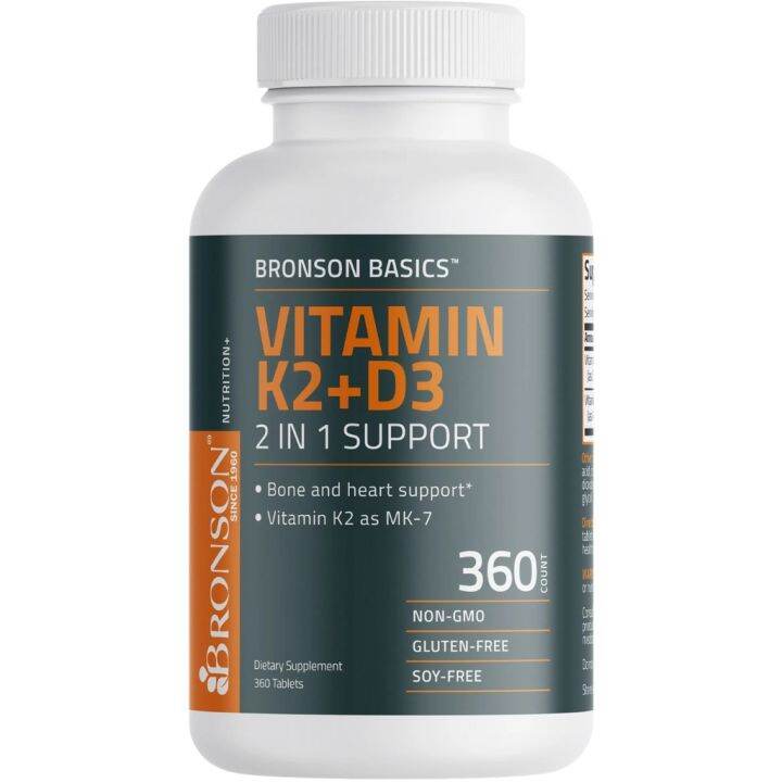 (PASTI ASLI) Bronson Basics Vitamin K2 D3 MK7 Basic Immune Booster