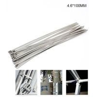 100PCS Metal Cable Zip Ties Heavy Duty Premium Stainless Steel Cable Zip Ties ห่อโลหะล็อคตัวเองอเนกประสงค์