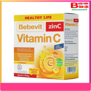 Ống uống bổ sung kẽm Healthy Life Bebevit Zin C Vitamin C giúp kích hoạt
