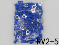 หางปลากลมหุ้ม รุ่น RV 2-5 สีน้ำเงิน  (RF) (KDP) (100 pcs)(สาย 1.5-2.5Sqmm)Terminal crimping round cover หางปลา หางปลากลม หางปลาหุ้ม ไฟฟ้า อุปกรณ์ไฟฟ้าโรงงาน อะแดปเตอร์ อุปกรณ์