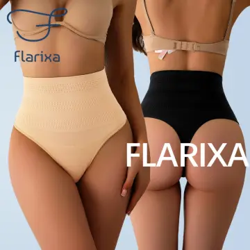 Flarixa Seamless High Waist Postpartum Panties Women's Abdomen Hip Lift  Briefs Body Shaping Pants Plus Size
