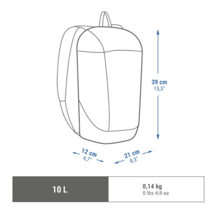 ของดี-กระเป๋าสะพายหลัง-กันน้ำ-10ลิตร-กันน้ำได้-แผ่นหลังและสายสะพายบุด้วยโฟม-ช่องซิปด้านหน้า1ช่อง