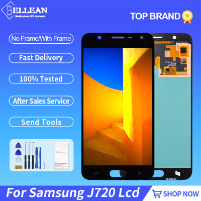 OLED 5.5นิ้ว J7 Duo 2018จอแสดงผลสำหรับ Samsung Galaxy J720 LCD Touch Screen Digitizer J7 2018ประกอบกับเครื่องมือจัดส่งฟรี