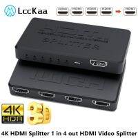 1X4 HDMI-เข้ากันได้ Splitter Converter 1 In 4ตัวสลับวิดีโอออก Splitter 1X 4ที่ต่อ HDMI สำหรับ PS4จอแลปท็อปคอมพิวเตอร์กล่องทีวีโปรเจคเตอร์