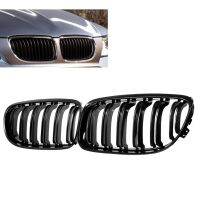 Black 1 Pair Car Front Grille Gloss Black Inlet Grille For BMW E90 LCI 3-Series Sedan/Wagon 2009 - 2011