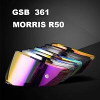 หมวกกันน็อค Visor เลนส์สำหรับ GSB S361เต็มใบหน้าหมวกกันน็อค R50กลางวันและกลางคืนป้องกันหมอกครีมกันแดดชุบเงินสีฟ้าสีแดงสีม่วงสีดำ