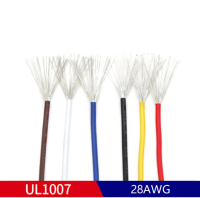 5M 28AWG-UL1007 สาย80C/300V DIY ไฟฟ้าสายเคเบิลตะกั่ว