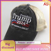 ?【Lowest price】Qearl Donald Trump 2024หมวกหมวกเบสบอล USA ทำให้อเมริกาที่ดีอีกครั้ง caps