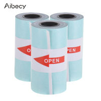 Aibecy สติกเกอร์เอนกปรสงค์ม้วนกระดาษกระดาษนำความร้อนกาว57*30มม.สำหรับ PeriPage A6กระเป๋าเครื่องพิมพ์ความร้อนสำหรับ PAPERANG P1/P2เครื่องพิมพ์รูปภาพขนาดเล็ก,3ม้วน