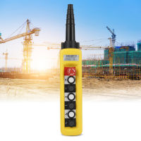 Hoist Switch Control ABS Plastic Working Voltage 500V Hoist Control System 2 Control Buttons Crane for Hoist