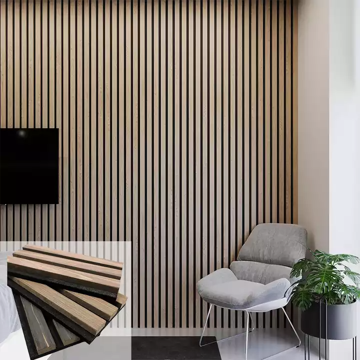 Acoustic Wood Slat Panel Fluted Wood Acoustic Fluted Wood Acoustic ...