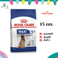 ✨จัดส่งฟรี Royal Canin Maxi Adult 5+ 15kg อาหารเม็ดสุนัขสูงวัย พันธุ์ใหญ่ อายุ 5 ปีขึ้นไป เก็บเงินปลายทาง ✨