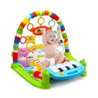 Baby Car Play Mat Music Puzzle Mat With Piano Keyboard Educational Rack Toys Infant Fitness Crawling Mat Gift For Kids Gym