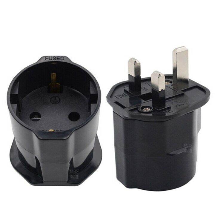 European To British 13A Conversion Plug 2 Pin To UK 3 Pin Travel