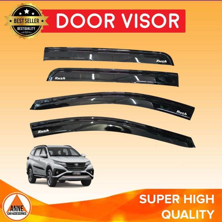 Door Visor for Toyota Rush G E 2018 - 2023 Model High Quality Black ...