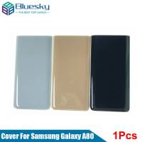 Bluesky ฝา A80แท้สำหรับ Samsung Galaxy A805F A80ฝาหลังกระจกที่ครอบกระจกเคสด้านหลังซ่อมชิ้นส่วน