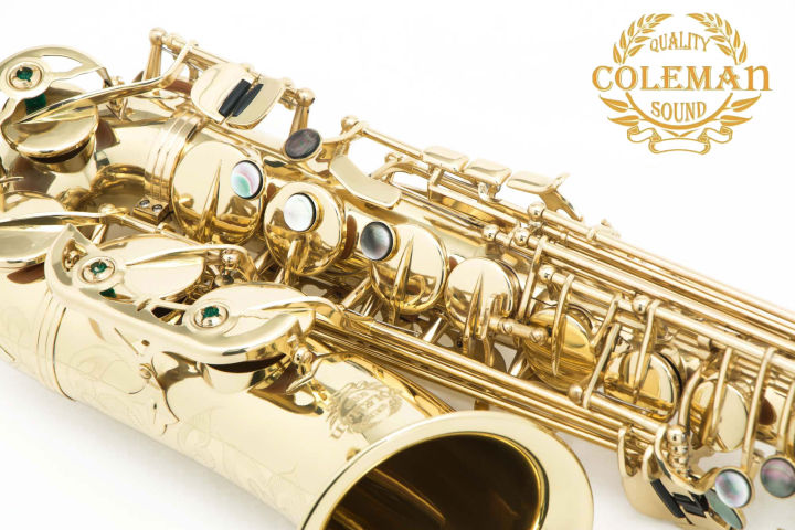 แซกโซโฟน-saxophone-alto-coleman-cl-331a-clear-lacquered