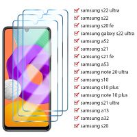 AA Hot A12กระจกนิรภัยสำหรับ Samsung A52 A32 3ชิ้น,A51 A50 A21S ปกป้องหน้าจอ Galaxy A52S 5G A53 A10 A13 A71 A72