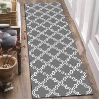 Morocco Home Entrance Door Mat Grey Plaid Anti-Slip Soft Kitchen Floor Mat Bathroom Rug Running Rug Blanket Children Rug