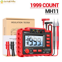 Letabitha จอแสดงผลแบ็คไลท์เครื่องทดสอบความต้านทานฉนวนดิจิตอล,250V/500V/1000V Megohm Meter (ไม่รวมแบตเตอรี่)