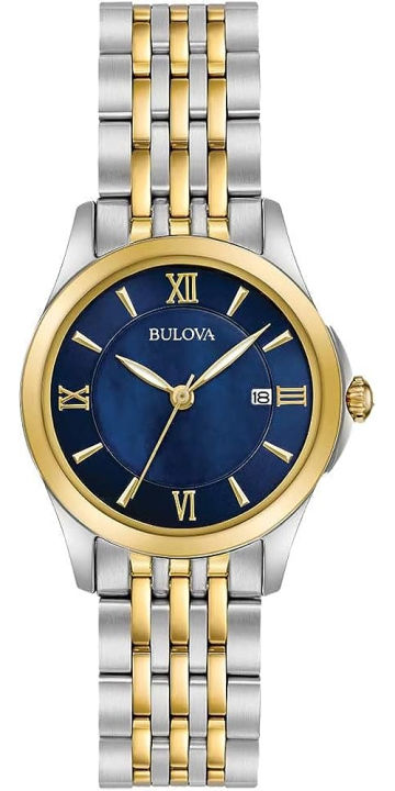 bulova-womens-classic-stainless-steel-watch-and-mother-of-pearl-dial-classic-two-tone