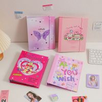 A5 Binder Photocards Holder Pink Ins Kpop Idol Album Collect Book Instax Album Photo Card Holder School Stationery