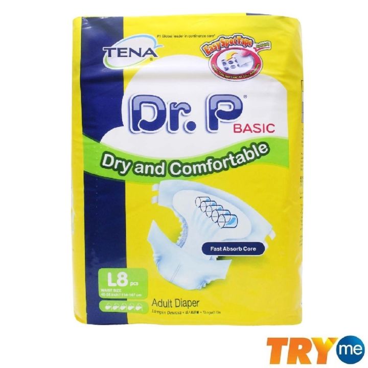 Tena Dr. P Basic Adult Diapers L8 | Lazada