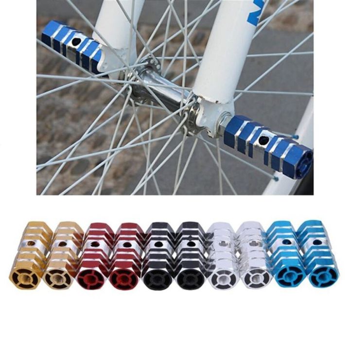 ร่องอลูมิเนียมกลางแจ้งจักรยานเสือหมอบแป้นเพลาจักรยานแกนหมุดล้ออุปกรณ์แต่งจักรยาน-bmx-หกเหลี่ยม