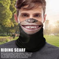 Cycling Headgear Funny 3D Animals Head Face Covering Scarf Breathable And Comfortable Face Cover Neck Warmer For Riding Hiking Hunting Fishing safety