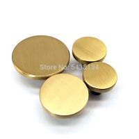 Large Solid Brass Cabinet Knobs Kitchen Cabinet Handles Round Gold Drawer Pull Furniture Door Handle Nordic Simple Handles Door Hardware Locks