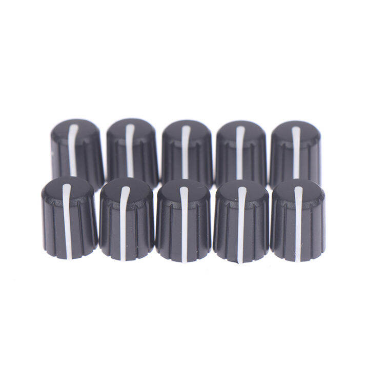 TrailB 10pcs Soft Rubber Half Shaft Knob Potentiometer Knob 180 Degree