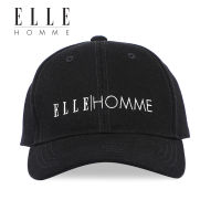 ELLE HOMME หมวกทรงเบสบอล Signature Cap สไตล์ casual สีดำ (W8V013)