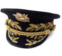 หมวกแก๊ปผู้บัญชาการทหารปักลายหมวกทรงทหารอเมริกาแถบลมโลหะ