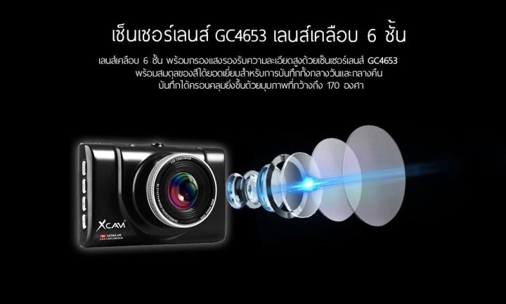กล้องติดรถยนต์-xcam-รุ่น-x1pro-4k-รุ่นใหม่ล่าสุด