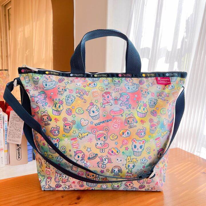 lesportsac-2023-กระเป๋าผู้หญิงกระเป๋าสะพายข้างแฟชั่นกระเป๋าโท้ท4360โดนัท-dreamland