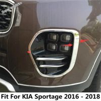 โคมไฟไฟตัดหมอกหน้ากรอบไฟตัดหมอกฝาครอบตกแต่งสำหรับ KIA Sportage 2016 2017 2018 ABS โครเมียม Exterio