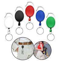 Button Strap Key Ring Badge Reel Holder Carabiner Hooks Retractable ID Card Roller Clip Waist Clip Buckle Favor