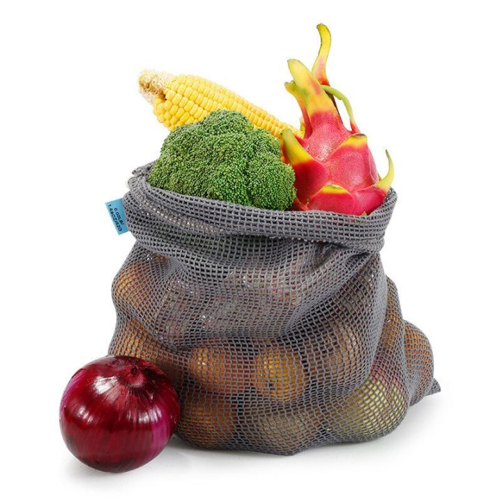 1pc-pure-cotton-fruit-gray-color-mesh-bag-dyed-eco-friendly-use-supermarket-shopping-drawstring-pocket