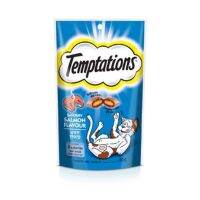 (ส่งฟรี) เทมส์เทชั่นส์ Temptations วิสกัส ขนมแมว รสเซเวอรี่แซลมอน 75กรัม x6ถุง ฟรี ชีบา® รสปลาทูน่าในน้ำเกรววี่ 1 กระป๋อง