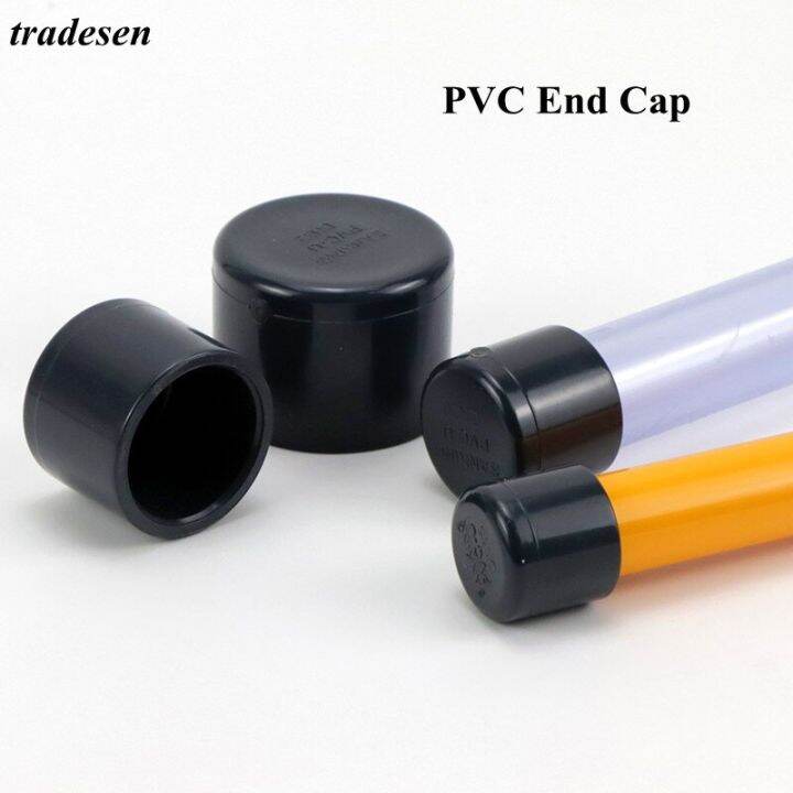 1Pcs I.D 20mm63mm Dark Gray PVC End Cap Connector Garden Irrigation