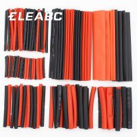 150 PCS 7.28m Black And Red 2:1 Assortment Heat Shrink Tubing Tube Car Cable Sleeving Wrap Wire Kit