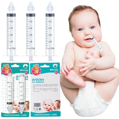 【cw】 2 Pcs Babi Cleaner Rhinitis Nasal Washer Needle Tube Baby Aspirator Syringe Washing for Children