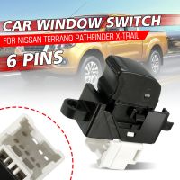 6 Pins Car Front Left Window Control Switch Button For Nissan X-Trail T30 Almera Tino Terrano MK2 R20 Pick Up D22