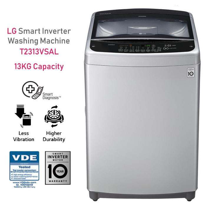[PENANG only] LG 13KG Smart Inverter Washing Machine [T2313VSAL] Lazada