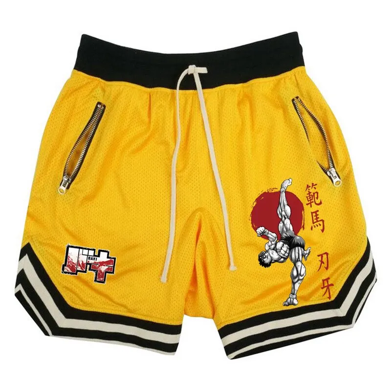 Japanese Anime Shorts Baki Haman Printed Male Streetwear Beach Short Pants  Casual Loose Men Elastic Waist Shorts Plus Size on OnBuy