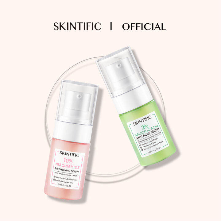 SKINTIFIC -Serum Kit - 2% Salicylic Acid Anti Acne Serum & 10% ...