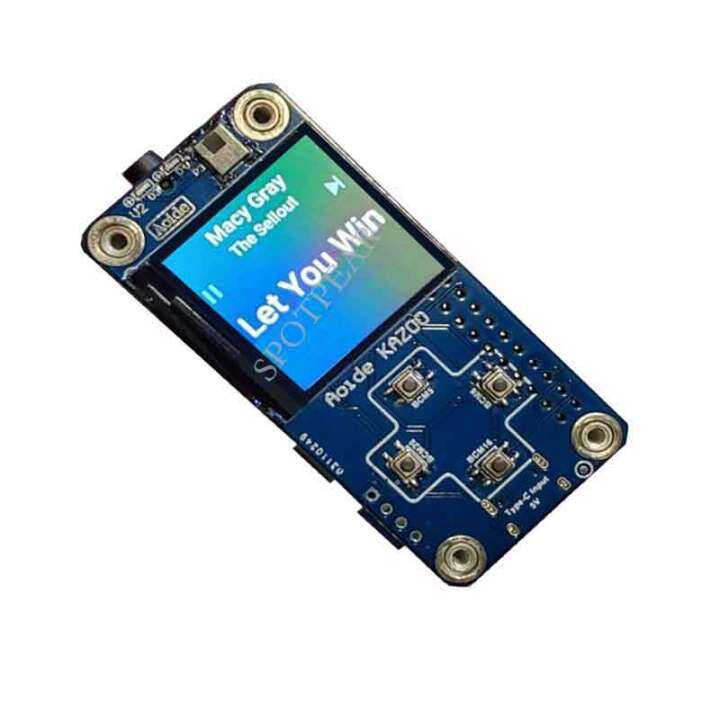 Raspberry pi zero lcd audio player i2c i2s dac module button screen
