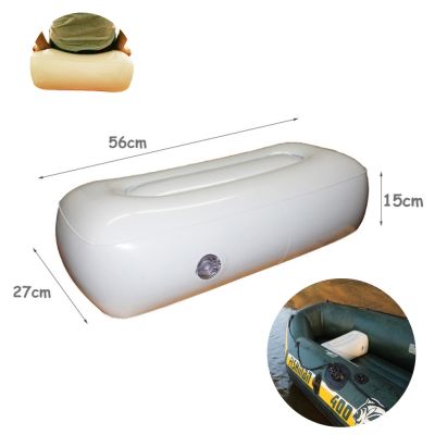 PVC Inflatable Lightweight Air Cushion Seat for Inflatable Kayak Fishing Boat seat pillow Rafting Beach 56x27x15cm Childs Games